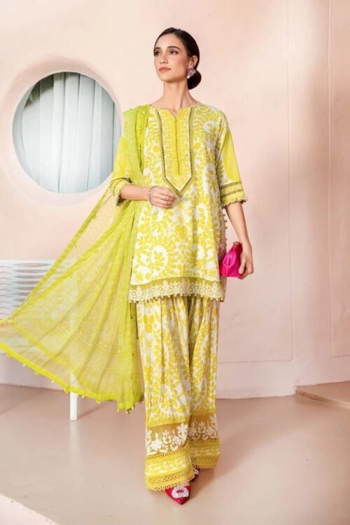 MARIA.B Lawn M.PRINT with Chiffon Dopatta