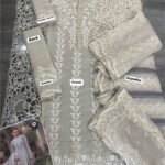 MARIA.B Lawn Cutwork Embroidered with Organza Dopatta - Image 2