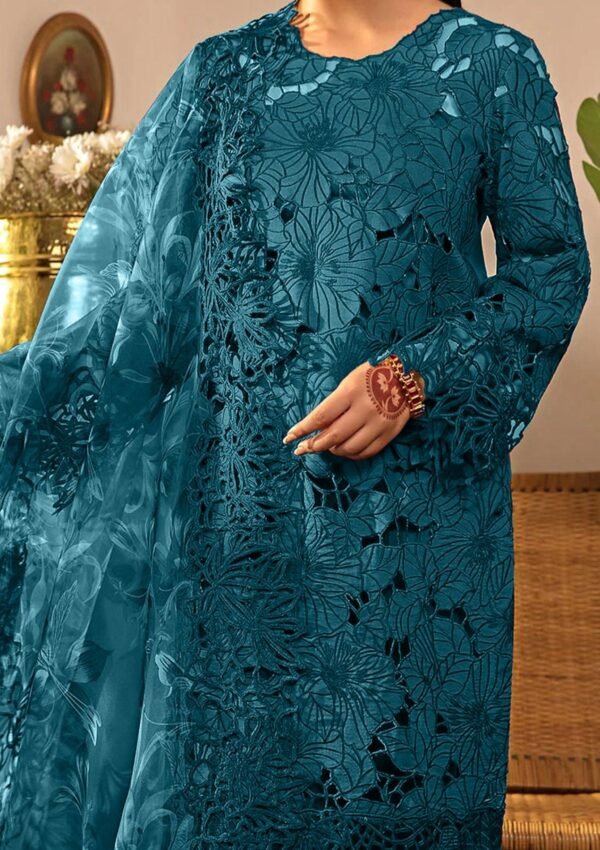 RANG RASIYA Lawn Cutwork Embroidered with Organza Dopatta - Image 2