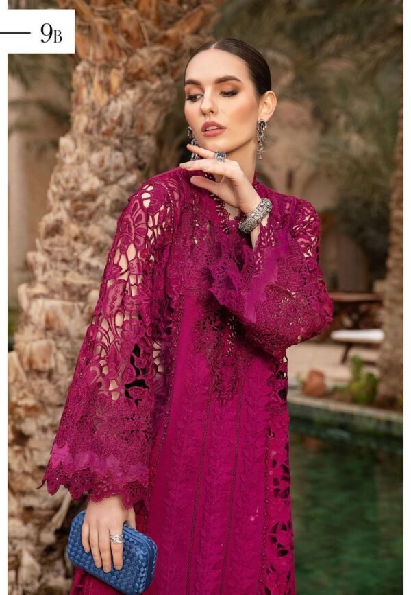 MARIA.B Lawn Cutwork Embroidered with Organza Dopatta