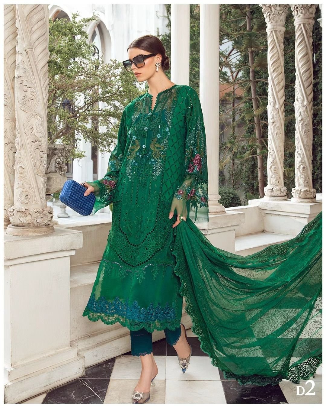 MARIA.B Lawn Chikankari with Khaadi Net Dopatta