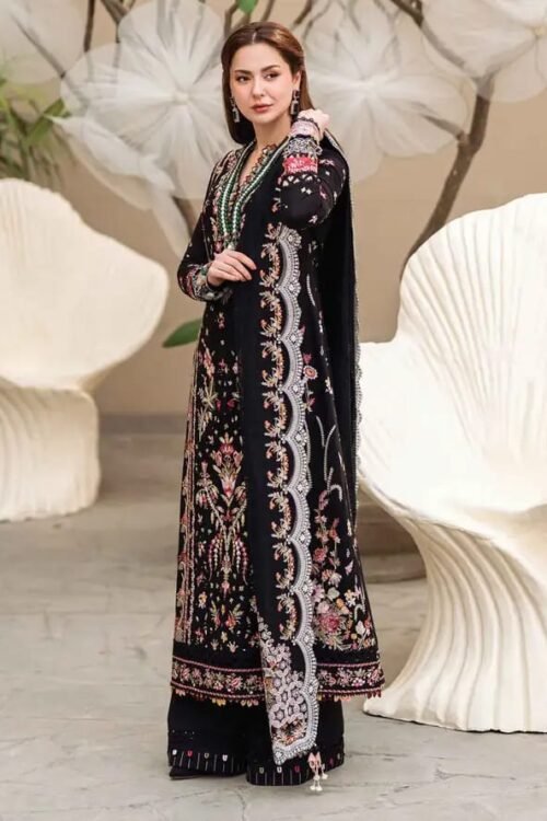 QALAMKAR Lawn Embroidered with Lawn Embroidered Dopatta