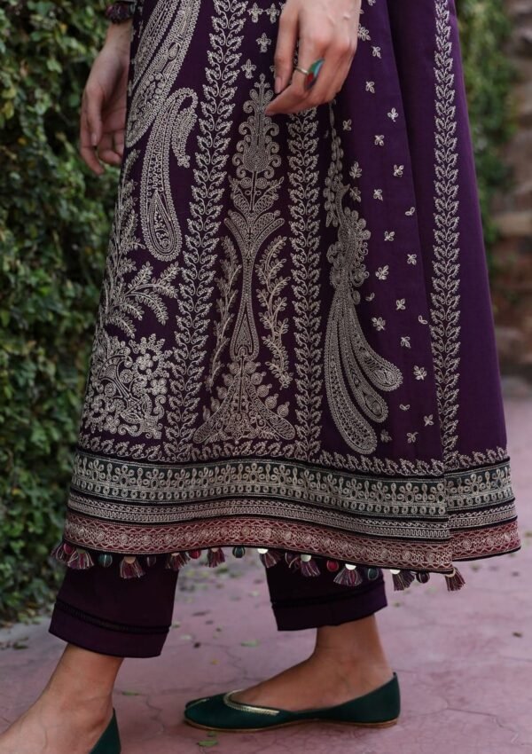 JAZMIN Lawn Embroidered with Khaadi Net Dopatta - Image 2