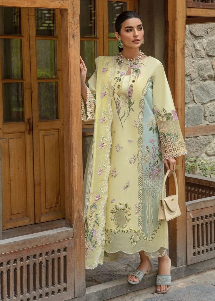 CRIMSON Lawn Chikankari with Khaadi Net Cutwork Dopatta