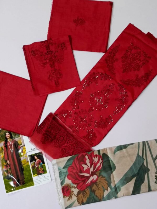 KAHF Lawn Chikankari with Lawn Digital Printed Dopatta - Image 3