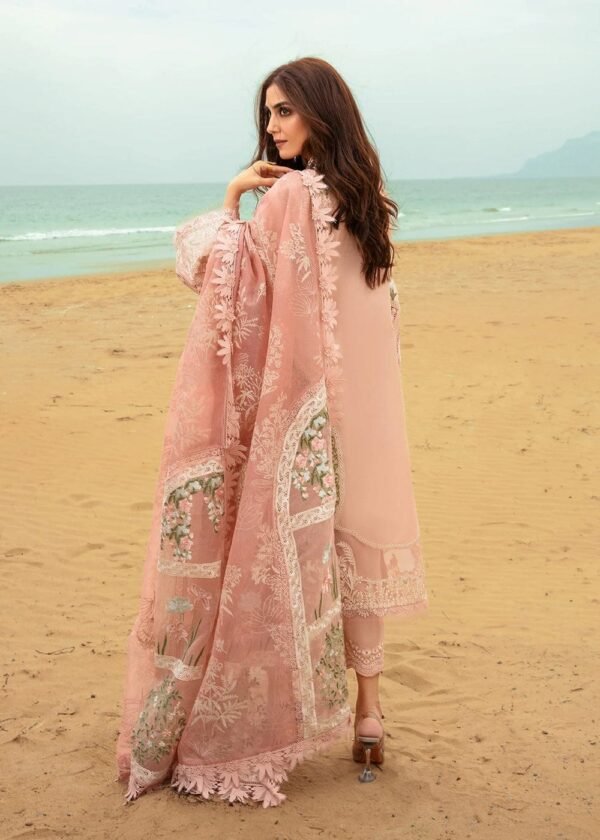 CRIMSON Lawn Chikankari with Khaadi Net Dopatta - Image 2