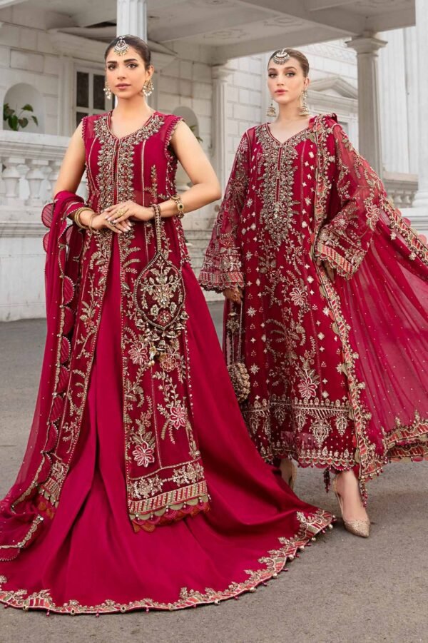 MARIA.B Chiffon Sequins & Embelishment with Chiffon Cutwork Dopatta - Image 2