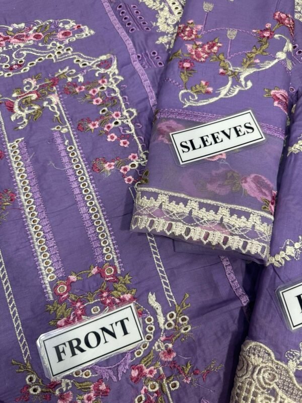ELAF Lawn Chikankari with Khaadi Net Dopatta - Image 3